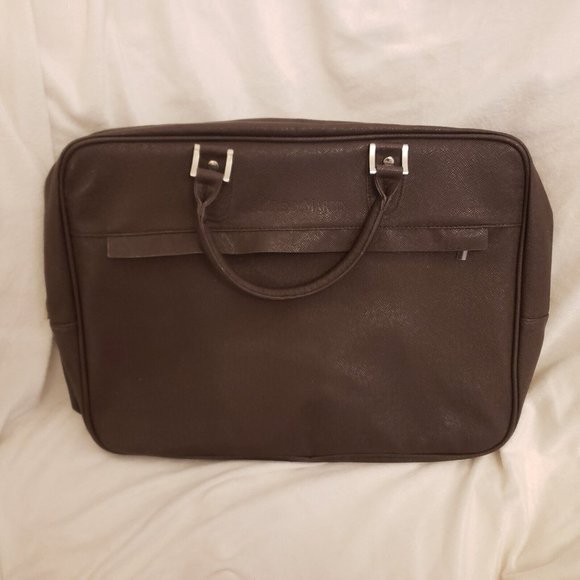 Remy Martin Limited Edition Swiss Mate Leather brown tote laptop bag tote men - Picture 1 of 11